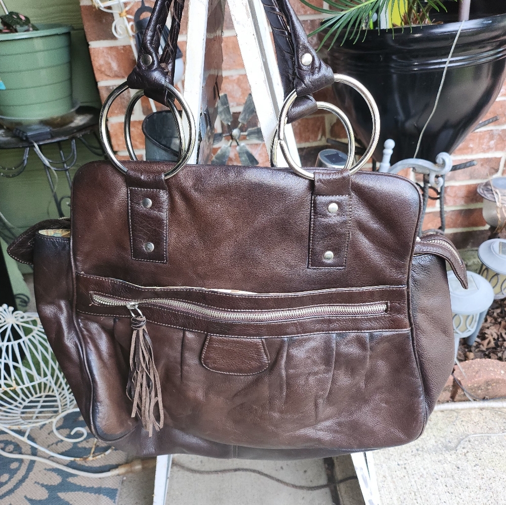 SOFT LEATHER  SATCHEL BY BULGA